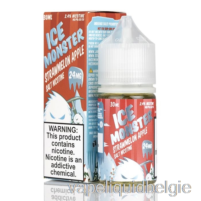 Vape Smaken Ijs Stromeloen Appel - Ijsmonsterzouten - 30ml 24mg